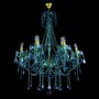 Casa Padrino Luxus Barock Kristall Kronleuchter Gold  80 x H. 107 cm - Prunkvolle Messing Kronleuchter mit b�hmischem Kristallglas - Barock M�bel - Edel & Prunkvoll