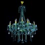 Casa Padrino Luxus Barock Kristall Kronleuchter Gold  80 x H. 107 cm - Prunkvolle Messing Kronleuchter mit b�hmischem Kristallglas - Barock M�bel - Edel & Prunkvoll