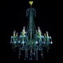 Casa Padrino Luxus Barock Kristall Kronleuchter Gold  80 x H. 107 cm - Prunkvolle Messing Kronleuchter mit b�hmischem Kristallglas - Barock M�bel - Edel & Prunkvoll