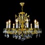 Casa Padrino Luxus Barock Kristall Kronleuchter Gold  80 x H. 60 cm - Prunkvolle Messing Kronleuchter mit b�hmischem Kristallglas - Barock M�bel - Edel & Prunkvoll