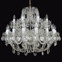 Casa Padrino Luxus Barock Kristall Kronleuchter Gold  80 x H. 66 cm - Prunkvolle Messing Kronleuchter mit b�hmischem Kristallglas - Barock M�bel - Edel & Prunkvoll 