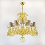 Casa Padrino Luxus Barock Kristall Kronleuchter Gold  81 x H. 90 cm - Prunkvolle Messing Kronleuchter mit b�hmischem Kristallglas - Barock M�bel - Edel & Prunkvoll
