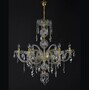 Casa Padrino Luxus Barock Kristall Kronleuchter Gold  82 x H. 88 cm - Prunkvolle Messing Kronleuchter mit b�hmischem Kristallglas - Barock M�bel - Edel & Prunkvoll