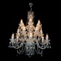 Casa Padrino Luxus Barock Kristall Kronleuchter Gold  82 x H. 95 cm - Prunkvolle Messing Kronleuchter mit b�hmischem Kristallglas - Barock M�bel - Edel & Prunkvoll