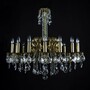 Casa Padrino Luxus Barock Kristall Kronleuchter Gold  85 x H. 72 cm - Prunkvolle Messing Kronleuchter mit b�hmischem Kristallglas - Barock M�bel - Edel & Prunkvoll