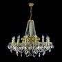 Casa Padrino Luxus Barock Kristall Kronleuchter Gold  87 x H. 72 cm - Prunkvolle Messing Kronleuchter mit b�hmischem Kristallglas - Barock M�bel - Edel & Prunkvoll