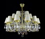 Casa Padrino Luxus Barock Kristall Kronleuchter Gold  88 x H. 65 cm - Prunkvolle Messing Kronleuchter mit b�hmischem Kristallglas - Barock M�bel - Edel & Prunkvoll 