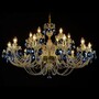 Casa Padrino Luxus Barock Kristall Kronleuchter Gold  90 x H. 63 cm - Prunkvolle Messing Kronleuchter mit b�hmischem Kristallglas - Barock M�bel - Edel & Prunkvoll
