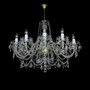 Casa Padrino Luxus Barock Kristall Kronleuchter Gold  90 x H. 72 cm - Prunkvolle Messing Kronleuchter mit b�hmischem Kristallglas - Barock M�bel - Edel & Prunkvoll