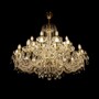 Casa Padrino Luxus Barock Kristall Kronleuchter Gold  90 x H. 77 cm - Prunkvolle Messing Kronleuchter mit b�hmischem Kristallglas - Barock M�bel - Edel & Prunkvoll