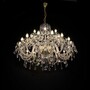Casa Padrino Luxus Barock Kristall Kronleuchter Gold  90 x H. 77 cm - Prunkvolle Messing Kronleuchter mit b�hmischem Kristallglas - Barock M�bel - Edel & Prunkvoll