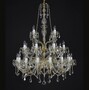 Casa Padrino Luxus Barock Kristall Kronleuchter Gold  95 x H. 105 cm - Prunkvolle Messing Kronleuchter mit b�hmischem Kristallglas - Barock M�bel - Edel & Prunkvoll 