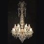 Casa Padrino Luxus Barock Kristall Kronleuchter Gold  95 x H. 185 cm - Prunkvolle Messing Kronleuchter mit b�hmischem Kristallglas - Barock M�bel - Edel & Prunkvoll