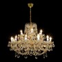 Casa Padrino Luxus Barock Kristall Kronleuchter Gold  95 x H. 58 cm - Prunkvolle Messing Kronleuchter mit b�hmischem Kristallglas - Barock M�bel - Edel & Prunkvoll