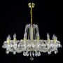 Casa Padrino Luxus Barock Kristall Kronleuchter Gold  95 x H. 60 cm - Prunkvolle Messing Kronleuchter mit b�hmischem Kristallglas - Barock M�bel - Edel & Prunkvoll
