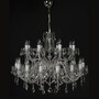 Casa Padrino Luxus Barock Kristall Kronleuchter Gold  95 x H. 77 cm - Prunkvolle Messing Kronleuchter mit b�hmischem Kristallglas - Barock M�bel - Edel & Prunkvoll