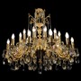 Casa Padrino Luxus Barock Kristall Kronleuchter Gold  95 x H. 90 cm - Prunkvolle Messing Kronleuchter mit b�hmischem Kristallglas - Barock M�bel - Edel & Prunkvoll