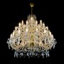 Casa Padrino Luxus Barock Kristall Kronleuchter Gold  98 x H. 98 cm - Prunkvolle Messing Kronleuchter mit b�hmischem Kristallglas - Barock M�bel - Edel & Prunkvoll