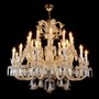 Casa Padrino Luxus Barock Kristall Kronleuchter Silber  105 x H. 98 cm - Prunkvolle Messing Kronleuchter mit b�hmischem Kristallglas - Barock M�bel - Edel & Prunkvoll