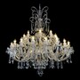Casa Padrino Luxus Barock Kristall Kronleuchter Silber  114 x H. 170 cm - Prunkvolle Messing Kronleuchter mit b�hmischem Kristallglas - Barock M�bel - Edel & Prunkvoll