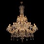 Casa Padrino Luxus Barock Kristall Kronleuchter Silber  130 x H. 170 cm - Prunkvolle Messing Kronleuchter mit b�hmischem Kristallglas - Barock M�bel - Edel & Prunkvoll