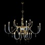 Casa Padrino Luxus Barock Kristall Kronleuchter Silber  160 x H. 140 cm - Prunkvolle Messing Kronleuchter mit b�hmischem Kristallglas - Barock M�bel - Edel & Prunkvoll