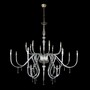 Casa Padrino Luxus Barock Kristall Kronleuchter Silber  160 x H. 140 cm - Prunkvolle Messing Kronleuchter mit b�hmischem Kristallglas - Barock M�bel - Edel & Prunkvoll