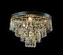 Casa Padrino Luxus Barock Kristall Kronleuchter Silber  40 x H. 34 cm - Prunkvolle Messing Kronleuchter mit b�hmischem Kristallglas - Barock M�bel - Edel & Prunkvoll