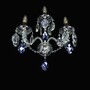 Casa Padrino Luxus Barock Kristall Kronleuchter Silber  43 x H. 40 cm - Prunkvolle Messing Kronleuchter mit b�hmischem Kristallglas - Barock M�bel - Edel & Prunkvoll
