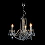 Casa Padrino Luxus Barock Kristall Kronleuchter Silber  43 x H. 40 cm - Prunkvoller Messing Kronleuchter mit b�hmischem Kristallglas - Barock M�bel - Edel & Prunkvoll