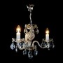 Casa Padrino Luxus Barock Kristall Kronleuchter Silber  44 x H. 35 cm - Prunkvolle Messing Kronleuchter mit b�hmischem Kristallglas - Barock M�bel - Edel & Prunkvoll