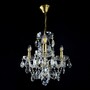 Casa Padrino Luxus Barock Kristall Kronleuchter Silber  45 x H. 42 cm - Prunkvoller Messing Kronleuchter mit b�hmischem Kristallglas - Barock M�bel - Edel & Prunkvoll