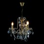 Casa Padrino Luxus Barock Kristall Kronleuchter Silber  45 x H. 42 cm - Prunkvoller Messing Kronleuchter mit b�hmischem Kristallglas - Barock M�bel - Edel & Prunkvoll