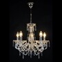 Casa Padrino Luxus Barock Kristall Kronleuchter Silber  50 x H. 45 cm - Prunkvolle Messing Kronleuchter mit b�hmischem Kristallglas - Barock M�bel - Edel & Prunkvoll