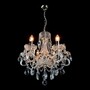 Casa Padrino Luxus Barock Kristall Kronleuchter Silber  50 x H. 54 cm - Prunkvolle Messing Kronleuchter mit b�hmischem Kristallglas - Barock M�bel - Edel & Prunkvoll