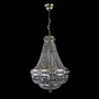 Casa Padrino Luxus Barock Kristall Kronleuchter Silber  50 x H. 75 cm - Prunkvolle Messing Kronleuchter mit b�hmischem Kristallglas - Barock M�bel - Edel & Prunkvoll