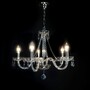 Casa Padrino Luxus Barock Kristall Kronleuchter Silber  55 x H. 45 cm - Prunkvolle Messing Kronleuchter mit b�hmischem Kristallglas - Barock M�bel - Edel & Prunkvoll