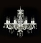 Casa Padrino Luxus Barock Kristall Kronleuchter Silber  57 x H. 55 cm - Prunkvolle Messing Kronleuchter mit b�hmischem Kristallglas - Barock M�bel - Edel & Prunkvoll