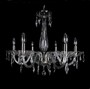 Casa Padrino Luxus Barock Kristall Kronleuchter Silber  60 x H. 47 cm - Prunkvolle Messing Kronleuchter mit b�hmischem Kristallglas - Barock M�bel - Edel & Prunkvoll 