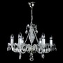 Casa Padrino Luxus Barock Kristall Kronleuchter Silber  60 x H. 50 cm - Prunkvolle Messing Kronleuchter mit b�hmischem Kristallglas - Barock M�bel - Edel & Prunkvoll