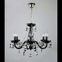 Casa Padrino Luxus Barock Kristall Kronleuchter Silber  60 x H. 50 cm - Prunkvolle Messing Kronleuchter mit b�hmischem Kristallglas - Barock M�bel - Edel & Prunkvoll