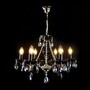 Casa Padrino Luxus Barock Kristall Kronleuchter Silber  60 x H. 50 cm - Prunkvolle Messing Kronleuchter mit b�hmischem Kristallglas - Barock M�bel - Edel & Prunkvoll