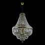 Casa Padrino Luxus Barock Kristall Kronleuchter Silber  60 x H. 90 cm - Prunkvolle Messing Kronleuchter mit b�hmischem Kristallglas - Barock M�bel - Edel & Prunkvoll