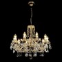 Casa Padrino Luxus Barock Kristall Kronleuchter Silber  62 x H. 53 cm - Prunkvolle Messing Kronleuchter mit b�hmischem Kristallglas - Barock M�bel - Edel & Prunkvoll