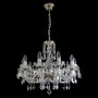 Casa Padrino Luxus Barock Kristall Kronleuchter Silber  62 x H. 53 cm - Prunkvolle Messing Kronleuchter mit b�hmischem Kristallglas - Barock M�bel - Edel & Prunkvoll