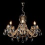 Casa Padrino Luxus Barock Kristall Kronleuchter Silber  65 x H. 50 cm - Prunkvolle Messing Kronleuchter mit b�hmischem Kristallglas - Barock M�bel - Edel & Prunkvoll