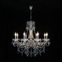 Casa Padrino Luxus Barock Kristall Kronleuchter Silber  65 x H. 62 cm - Prunkvolle Messing Kronleuchter mit b�hmischem Kristallglas - Barock M�bel - Edel & Prunkvoll