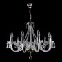 Casa Padrino Luxus Barock Kristall Kronleuchter Silber  67 x H. 50 cm - Prunkvolle Messing Kronleuchter mit b�hmischem Kristallglas - Barock M�bel - Edel & Prunkvoll