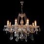 Casa Padrino Luxus Barock Kristall Kronleuchter Silber  67 x H. 55 cm - Prunkvolle Messing Kronleuchter mit b�hmischem Kristallglas - Barock M�bel - Edel & Prunkvoll