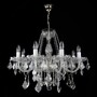 Casa Padrino Luxus Barock Kristall Kronleuchter Silber  67 x H. 55 cm - Prunkvolle Messing Kronleuchter mit b�hmischem Kristallglas - Barock M�bel - Edel & Prunkvoll